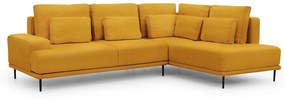 Γωνιακός καναπές Κρεβάτι NICOLE, κίτρινο 277x93x200cm-Δεξιά γωνία-BOG5126