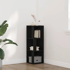 vidaXL Γωνιακό Ντουλάπι Μαύρο Δρυς 33x33x100 cm Επεξεργασμένο Ξύλο