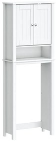Ντουλάπι Τουαλέτας BERG Λευκό 60 x 27 x 164,5 εκ. Μασίφ Ξύλο - Λευκό