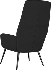vidaXL Πολυθρόνα Relax Μαύρη από Συνθετικό Καστόρι