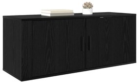 vidaXL Κρεμαστό Ντουλάπι Τηλεόρασης Μαύρη Οξυά 100 x 34,5 x 40 εκ