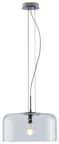 Φωτιστικό Οροφής Gibus I-GIBUS-S35 TR 1xE27 Φ35cm 150cm Clear Luce Ambiente Design Glass