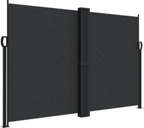 vidaXL Σκίαστρο Πλαϊνό Συρόμενο Μαύρο 160 x 1000 εκ.