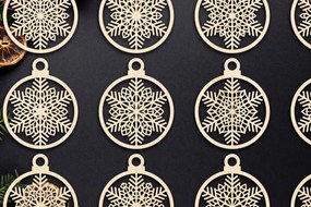 Intra απο ξύλο plywood 3mm-4mm πάχος Χριστουγεννιάτικο στολίδι Δίασταση 8x8 cm INTRAFABR-79667628