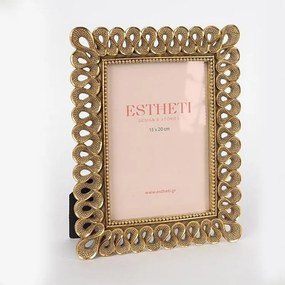 Κορνίζα Για Φωτογραφία 15x20 756-12061 22x1.5x27cm Gold Estheti Home Πολυρεσίνη