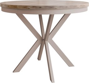 Τραπέζι Edder 120 επεκτεινόμενο-Φυσικό-Cashmere