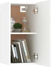 vidaXL Έπιπλα Τηλεόρασης 2 τεμ. Λευκά 30,5x30x60 εκ. από Επεξ. Ξύλο