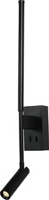 Απλίκα Τοίχου LED Aca Concerto HM616LEDWBK Black