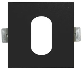 ΣΠΟΤ Νο617 ΤΕΤΡΑΓΩΝΟ ΟΒΑΛ ΜΑΥΡΟ ΑΛΟΥΜΙΝΙΟΥ 88x88 ACA BS617B