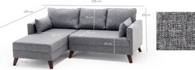 Corner Sofa-Bed Bella Corner Sofa Left 2 Grey