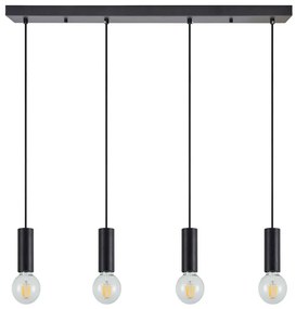 Φωτιστικό Οροφής - Ράγα Adept Tube 77-8482 85x8x300cm 4xE27 60W Black Homelighting