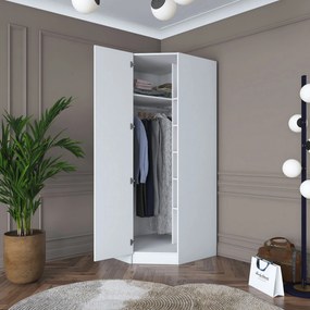 Ντουλάπα Λευκό BRANEL 91x57.5x210
