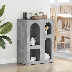 vidaXL Πλαϊνό γραφείο ELST Σκυρόδεμα Γκρι 59 x 35 x 80.5 εκ.