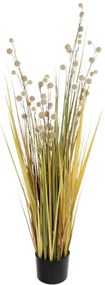 Τεχνητό Φυτό Craspedia Grass 21479 120cm Green-Yellow GloboStar Πολυαιθυλένιο