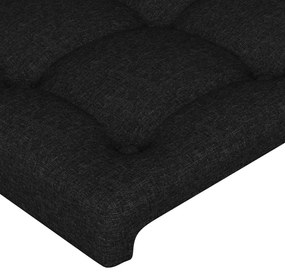 vidaXL Κεφαλάρια Μαύρα 200x5x78/88 εκ. Ύφασμα