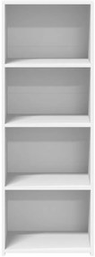 vidaXL Ντουλάπι Λευκό 45x41x124 εκ. από Επεξεργασμένο Ξύλο