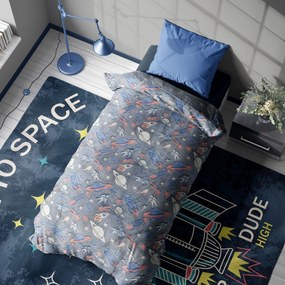 Κουβέρτα Παιδική Galaxy Fleece Φωσφοριζέ Multi DimCol Single 160x220cm Polyester