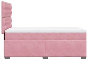 ΚΡΕΒΑΤΙ BOXSPRING ΜΕ ΣΤΡΩΜΑ ΡΟΖ 100X200 ΕΚ. ΒΕΛΟΥΔΙΝΟ 3293145