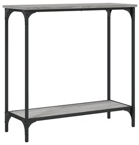 vidaXL Τραπέζι Κονσόλα Γκρι Sonoma 75 x 30,5 x 75 εκ. Επεξεργ. Ξύλο