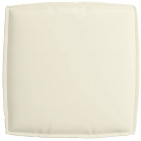 vidaXL Μαξιλάρι Παλέτας για Κάθισμα Κρεμ 60 x 60 x 12 εκ Υφάσματος Oxford
