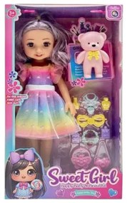 Σετ κούκλα με αξεσουάρ ομορφιάς - RX117A-214 - 917447