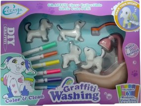 Σετ ζωγραφικής σε ζωάκια πλενόμενα - Graffiti Washing - 802 - 233328