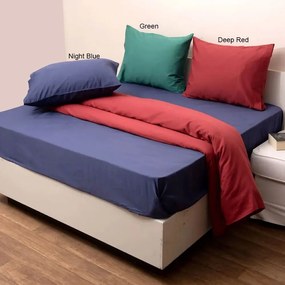 Σεντόνι Fashion 3 Με Λάστιχο Night Blue Anna Riska Ημίδιπλο 100% Cotton Satin