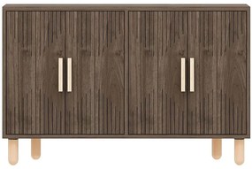 Μπουφές Roger 327ODS1303 120x29,6x73,6cm Walnut-Oak Μοριοσανίδα, Μελαμίνη