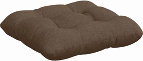 vidaXL Μαξιλάρια καθισμάτων 4 pcs Καφέ 40 x 40 x 12 εκ. ύφασμα