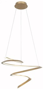 Φωτιστικό Κρεμαστό Χρυσαφί 60xH150cm Led 40w 3000K 2000lm Triac Dimmable Sun Light FLORA-600