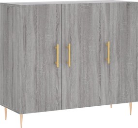 vidaXL Ντουλάπι Γκρι Sonoma 90 x 34 x 80 εκ. από Επεξεργασμένο Ξύλο