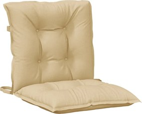 vidaXL Μαξιλάρια Καρέκλας 6 τεμ. Μπεζ 100x50x7εκ. Ύφασμα