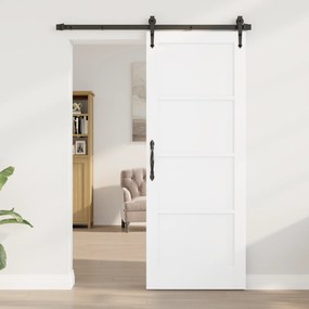 vidaXL Εσωτερική Πόρτα 'ORKDAL' Λευκή 78x202x4 εκ. Στερεού Ξύλου Πεύκου
