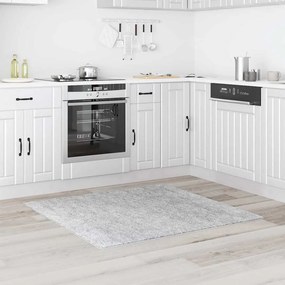vidaXL Αντιολισθητικό Σαγκί Χαλάκι Γκρι 120 x 120 cm PP
