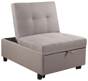 WOODWELL Ε9921,03IMOLA Καρέκλα - Κρεβάτι Σαλονιού - Καθιστικού, Ύφασμα Cappuccino 75x106x90 / Κρεβάτι75x172x44cm Ε9921,03