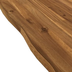 vidaXL Επιφάνεια Τραπεζιού Live Edge 90 x 80 x 3,2 cm Ορθογώνιος