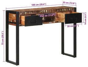 ΤΡΑΠΕΖΙ ΚΟΝΣΟΛΑΣ ΠΟΛΥΧΡΩΜΟ 100X35X75 CM ΣΤΕΡΕΟ ΞΥΛΟ ΑΝΑΚΤΗΜΕΝΟ 4015928