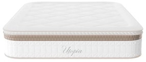 Στρώμα Utopia pakoworld pocket spring με ανώστρωμα aloe vera 30-32cm 160x200εκ