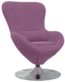 vidaXL Κάθισμα-αυγό Μοβ 63 x 73 x 90 εκ Βελούδο