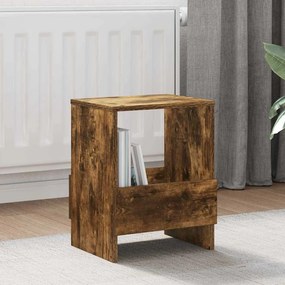 vidaXL Ράφι Περιοδικών Καπνιστό Δρύς 35 x 30 x 45 εκ.