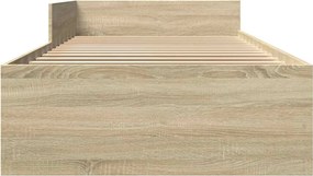 vidaXL Κρεβάτι με Κεφαλάρι Sonoma Δρυς 80 x 200 cm Επεξεργασμένο Ξύλο