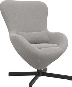 vidaXL Κάθισμα-αυγό Ανοιχτό γκρι 63 x 73 x 90 εκ ύφασμα
