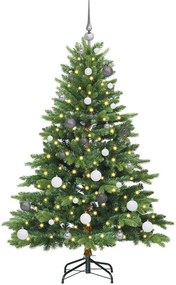 vidaXL Τεχνητό Χριστουγεννιάτικο Δέντρο Πράσινο 150 cm ΠΕ και PVC