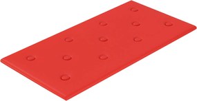vidaXL Κεφαλάρι Τοίχου 12 pcs Κόκκινο 60 x 30 cm Τεχνητό Δέρμα