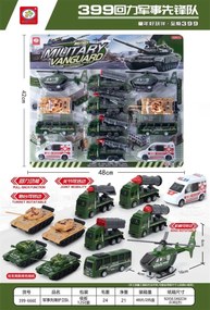 Σετ πολεμικά οχήματα με Pull Back - 12pcs - 399-666E - 917263