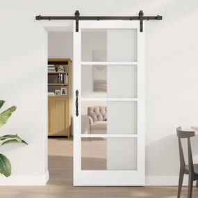 vidaXL Συρόμενη Πόρτα με Σετ Υλικών 'ORKDAL' Λευκό 86x198.5 εκ.