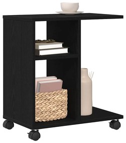 vidaXL Κοντρόλ Τραπέζι Μαύρη δρυς 50 x 30 x 55 εκ. Επεξεργασμένο ξύλο