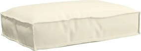vidaXL Μαξιλάρι Ύφασμα Όξφορντ Κρεμ 60 x 40 x 8 εκ.
