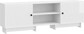 vidaXL Ντουλάπι TV 150 x 31 x 50 εκ. Γυαλιστερό Λευκό