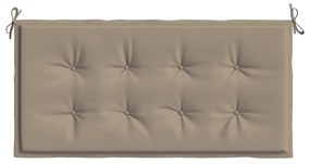 Μαξιλάρι Πάγκου Κήπου Taupe 120x50x3 εκ. Ύφασμα Oxford - Μπεζ-Γκρι